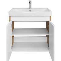  Акватон Тумба с умывальником Сканди Doors 70 1A2789K0SDZ90 (белый/дуб рустикальный) - Превью изображения №5 — Интернет-магазин ПроЗаказ