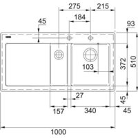 Кухонная мойка Franke Mythos MTK 651-100 124.0442.534 (матовый антрацит) - Превью изображения №2 — Интернет-магазин ПроЗаказ