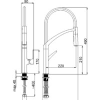 Смеситель Rubineta Ultima-50 UL50008 - Превью изображения №2 — Интернет-магазин ПроЗаказ