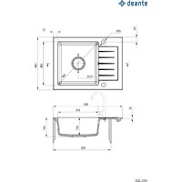 Кухонная мойка Deante ZQZ_G11A - Превью изображения №2 — Интернет-магазин ПроЗаказ