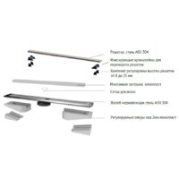 Трап/канал Berges Wasserhaus С1 Norma 500 095136 (матовый черный) - Превью изображения №2 — Интернет-магазин ПроЗаказ