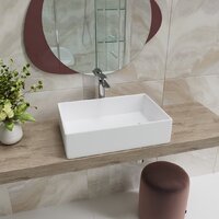 Умывальник Lauter 21518-1 + клапан 21190W + сифон 21635W (белый матовый) - Превью изображения №9 — Интернет-магазин ПроЗаказ