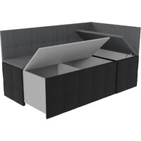 Угловой диван Sundays Home Домино (рогожка/кожзам, серый) - Превью изображения №4 — Интернет-магазин ПроЗаказ