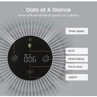 Очиститель воздуха SmartMi Air Purifier P1 ZMKQJHQP12 (международная версия, серебристый) - Превью изображения №2 — Интернет-магазин ПроЗаказ