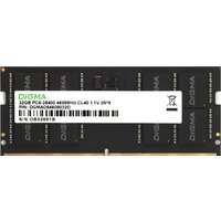 Digma 16ГБ DDR5 SODIMM 4800 МГц DGMAS54800016S
