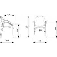 Офисный стул Бюрократ Джуно (светло-бежевый) - Превью изображения №2 — Интернет-магазин ПроЗаказ