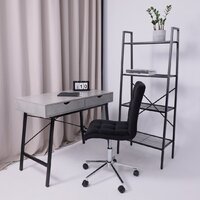 Офисное кресло AksHome Роза квадрат (велюр, черный) - Превью изображения №15 — Интернет-магазин ПроЗаказ