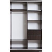 Шкаф распашной Рэйгрупп 120 VVX Elgon РГ-12.03 (венге/хром) - Превью изображения №3 — Интернет-магазин ПроЗаказ