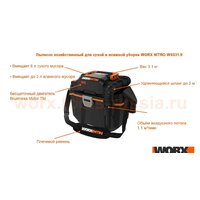 Пылесос Worx WX031.9 (без АКБ и ЗУ) - Превью изображения №3 — Интернет-магазин ПроЗаказ