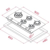 Варочная панель TEKA GBC 95-G1 GB - Превью изображения №5 — Интернет-магазин ПроЗаказ