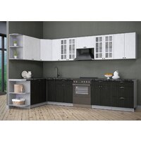 Готовая кухня Интерлиния Берес 1.7x3.3 левая (дуб английский/дуб полярный/кастилло темный) - Превью изображения №4 — Интернет-магазин ПроЗаказ