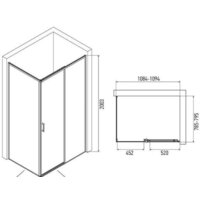 Душевая стенка Alex Baitler SG64B80 80x200 - Превью изображения №5 — Интернет-магазин ПроЗаказ