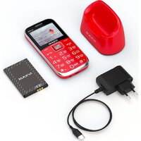 Кнопочный телефон Maxvi B6ds up (красный) - Превью изображения №12 — Интернет-магазин ПроЗаказ