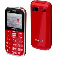 Кнопочный телефон Maxvi B6ds up (красный) - Превью изображения №2 — Интернет-магазин ПроЗаказ