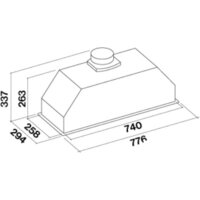 Кухонная вытяжка Falmec Gruppo Incasso Touch Vision 70 800/1280 м3/ч - Превью изображения №3 — Интернет-магазин ПроЗаказ