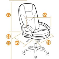Офисное кресло TetChair Softy LUX (флок, синий) - Превью изображения №19 — Интернет-магазин ПроЗаказ