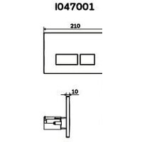 Панель смыва AM.PM I047051 (глянцевый хром) - Превью изображения №2 — Интернет-магазин ПроЗаказ