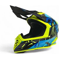 Мотошлем AIM RH855 Carbon Razor RH855R-DYB-XS (XS, желтый/синий) - Превью изображения №3 — Интернет-магазин ПроЗаказ