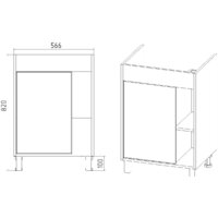  Viant Тумба под умывальник Бостон Como 60 VBOS60CO-T1ST - Превью изображения №4 — Интернет-магазин ПроЗаказ