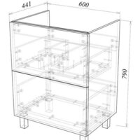  Garda Тумба под умывальник Grado 58 60 26.58.600 - Превью изображения №3 — Интернет-магазин ПроЗаказ