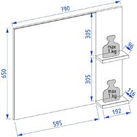  Lauter Зеркало Adri 79 (антрацит) - Превью изображения №4 — Интернет-магазин ПроЗаказ