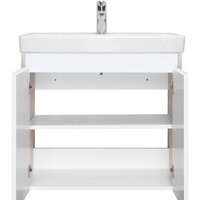  Акватон Тумба с умывальником Сканди Doors 70 1A2789K0SDB20 (белый/дуб верона) - Превью изображения №4 — Интернет-магазин ПроЗаказ