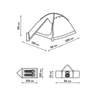 Треккинговая палатка RSP Outdoors Hill 2 - Превью изображения №5 — Интернет-магазин ПроЗаказ