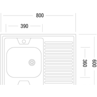Кухонная мойка Ukinox STD800.600-5C 0RS - Превью изображения №2 — Интернет-магазин ПроЗаказ