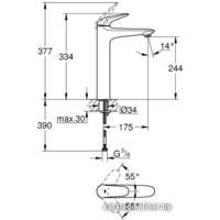 Смеситель Grohe Eurostyle 23719003 - Превью изображения №2 — Интернет-магазин ПроЗаказ