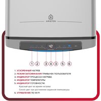 Накопительный электрический водонагреватель Ariston Velis Lux Abse Dry Wifi 100 - Превью изображения №3 — Интернет-магазин ПроЗаказ