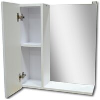  Гамма Шкаф с зеркалом для ванной 55.9 (левый) - Превью изображения №2 — Интернет-магазин ПроЗаказ