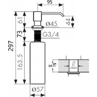 Кухонная мойка Wisent WM310048B + WW405B - Превью изображения №9 — Интернет-магазин ПроЗаказ