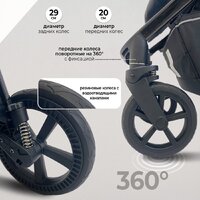 Коляска прогулочная «книга» Sweet Baby Unica (черный) - Превью изображения №9 — Интернет-магазин ПроЗаказ