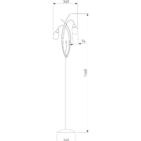 Торшер Евросвет Ginevra 22080/2F (хром) - Превью изображения №5 — Интернет-магазин ПроЗаказ