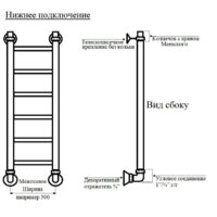Полотенцесушитель Маргроид Вид 4 80x50 - Превью изображения №2 — Интернет-магазин ПроЗаказ