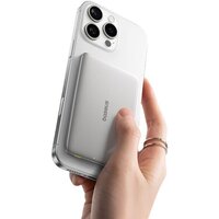 Внешний аккумулятор Baseus PicoGo AM41 Ultra-Slim Magnetic Power Bank 5000mAh (титановый) - Превью изображения №3 — Интернет-магазин ПроЗаказ