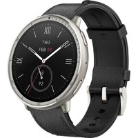 Умные часы Amazfit Active 2 Premium (серебристый, с черным кожаным ремешком) - Превью изображения №2 — Интернет-магазин ПроЗаказ