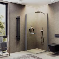 Душевой уголок MaybahGlass MGY-1312-5 (бесцветное стекло/хром матовый) - Превью изображения №2 — Интернет-магазин ПроЗаказ