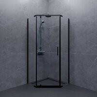 Душевой уголок Triton Дека-Блэк 100х100 (без поддона) - Превью изображения №2 — Интернет-магазин ПроЗаказ