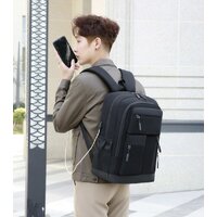 Городской рюкзак Miru Sallerus 15.6 (черный) - Превью изображения №18 — Интернет-магазин ПроЗаказ