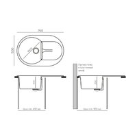 Кухонная мойка Polygran Atol-760 (космос) - Превью изображения №3 — Интернет-магазин ПроЗаказ