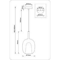 Подвесная люстра PROxSON LH11125 BK/WH/TI (черный/белый/янтарь) - Превью изображения №7 — Интернет-магазин ПроЗаказ