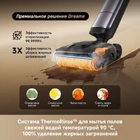 Вертикальный моющий пылесос Dreame H16 Pro Steam Wet and Dry Vacuum HHR48F (евровилка) - Превью изображения №10 — Интернет-магазин ПроЗаказ