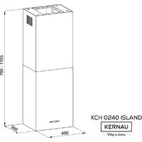 Кухонная вытяжка Kernau KCH 0240 W Island - Превью изображения №2 — Интернет-магазин ПроЗаказ