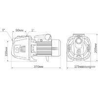 Самовсасывающий насос Aquario AJC-81 - Превью изображения №4 — Интернет-магазин ПроЗаказ