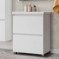 Belux Тумба под умывальник Киото Н 100-02 (1, белый глянцевый)