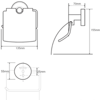 Держатель для туалетной бумаги Bemeta Trend-I 104112018F - Превью изображения №2 — Интернет-магазин ПроЗаказ