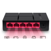 Неуправляемый коммутатор Mercusys MS105G - Превью изображения №4 — Интернет-магазин ПроЗаказ