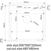 Кухонная мойка Asteria A5050S-D (сатин декор) - Превью изображения №4 — Интернет-магазин ПроЗаказ