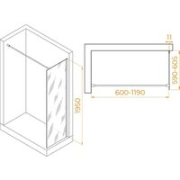 Душевая стенка RGW WA-002B 35100206-24 - Превью изображения №2 — Интернет-магазин ПроЗаказ